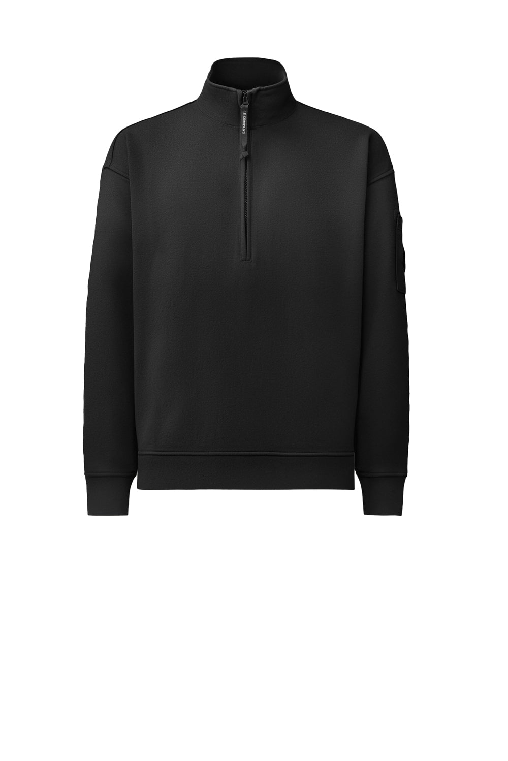  Cp Company Felpa Cotone Spazzolato 999 Black Uomo - 1