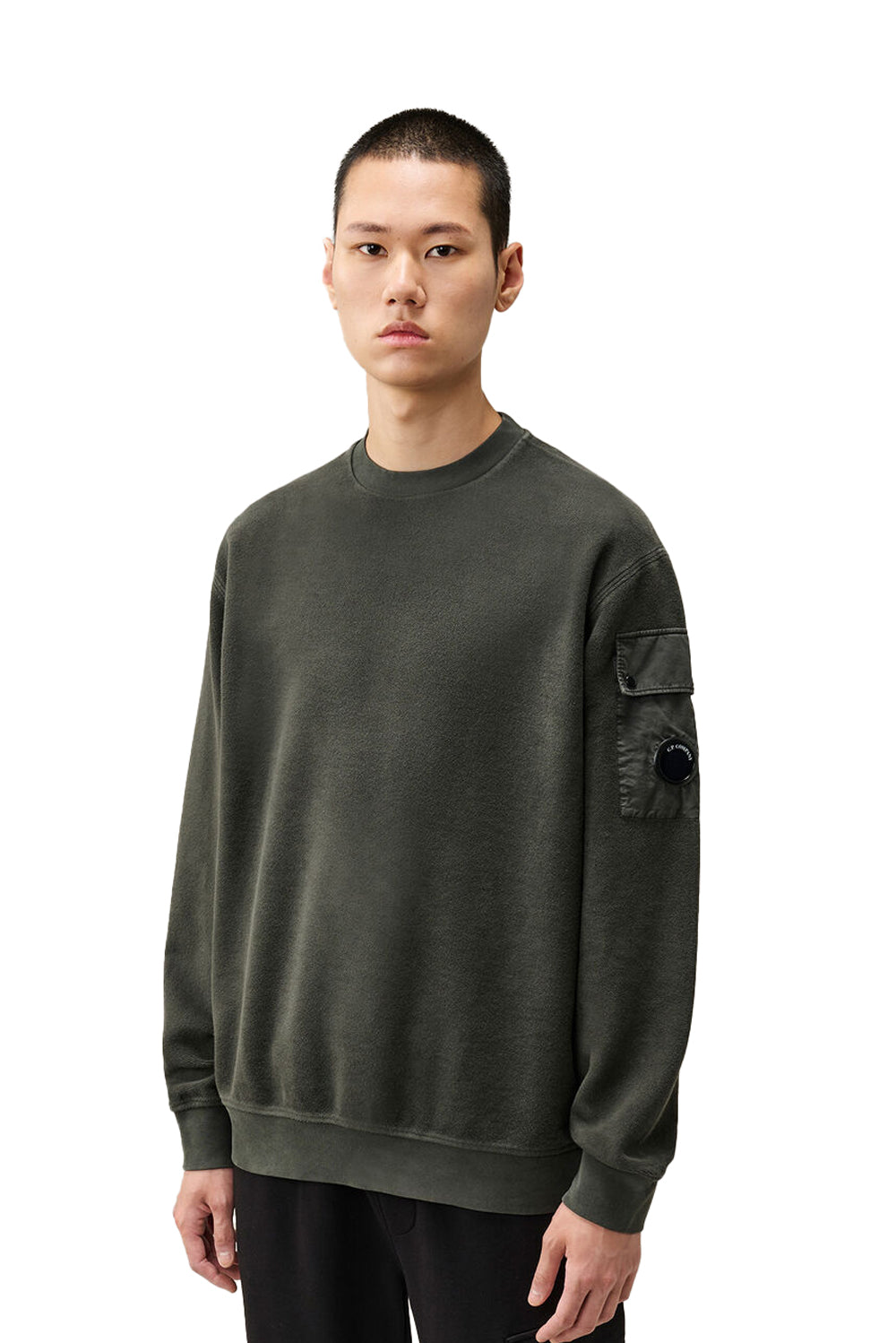  Cp Company Felpa Girocollo Cotone 985 Raven Uomo - 2