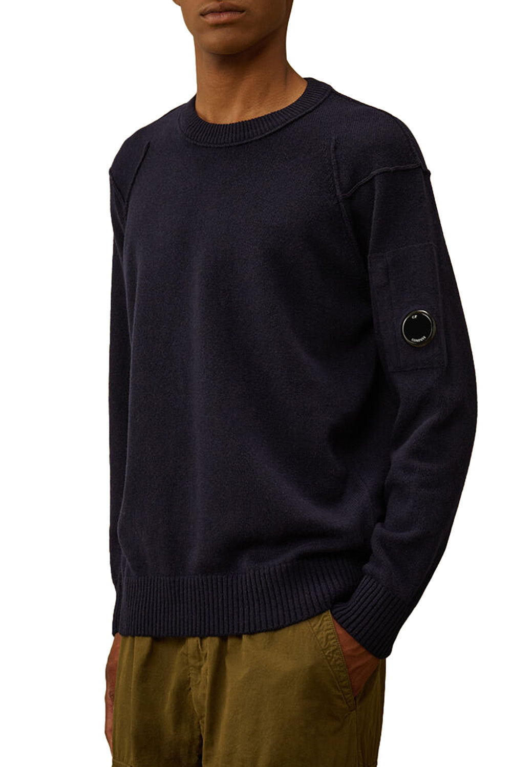  Cp Company Crewneck Lens Sweater 888 Total Eclipse Uomo - 2