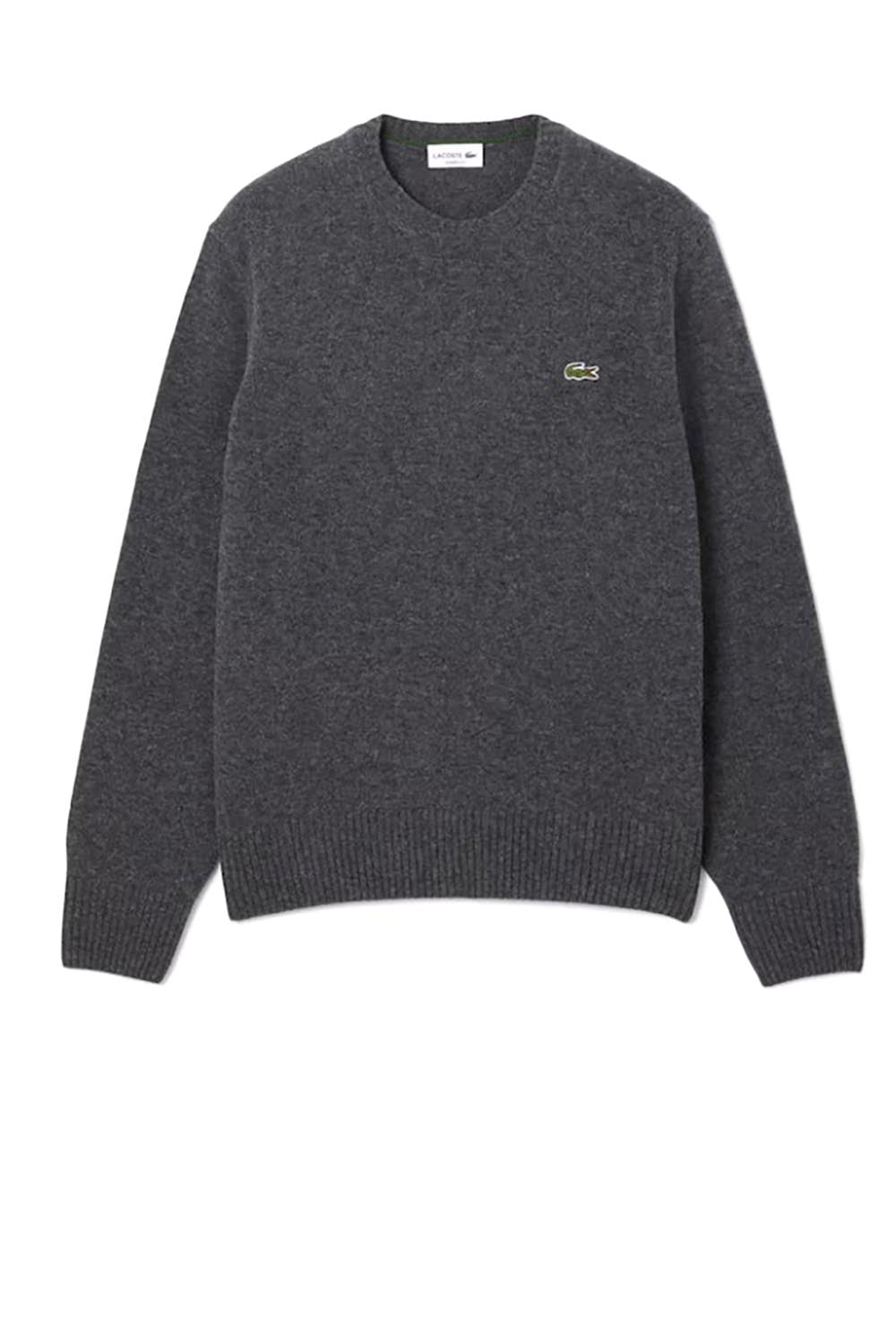  Lacoste Maglione A Girocollo In Lana Cardata 050 Uomo - 1