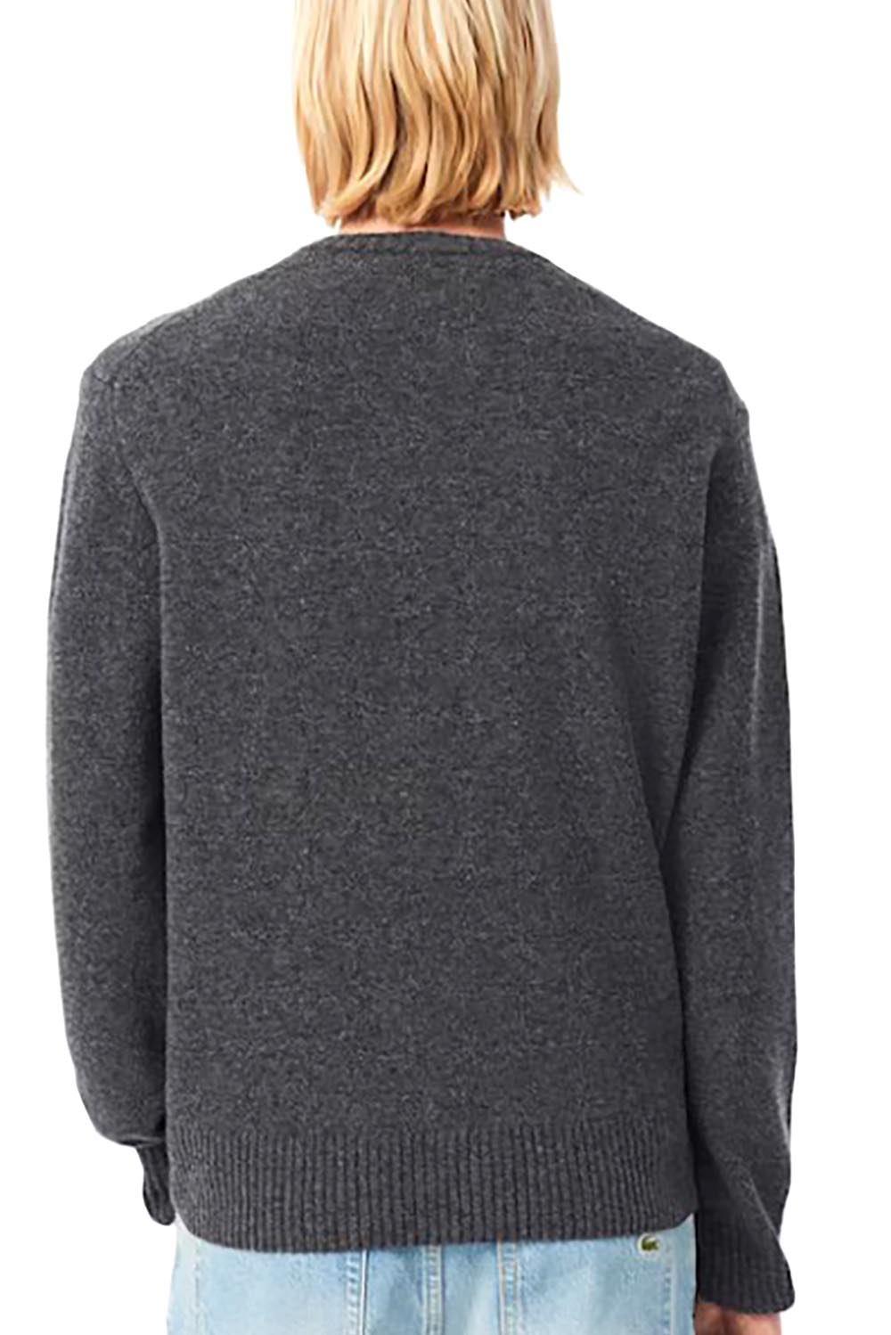  Lacoste Maglione A Girocollo In Lana Cardata 050 Uomo - 3