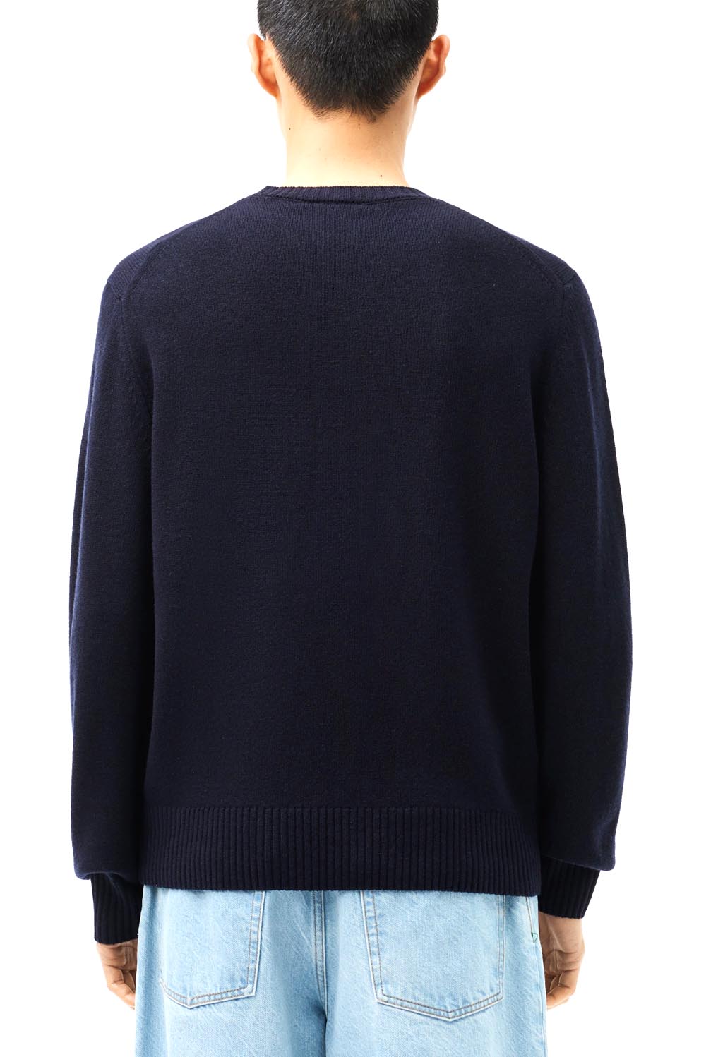  Lacoste Maglione A Girocollo In Lana Cardata 166 Uomo - 3
