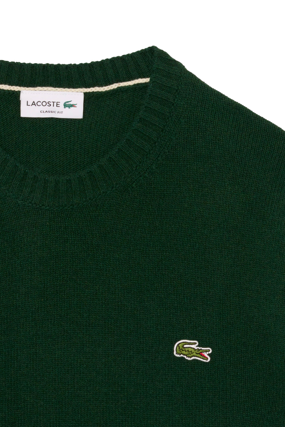  Lacoste Maglione A Girocollo In Lana Cardata Yzp Uomo - 2