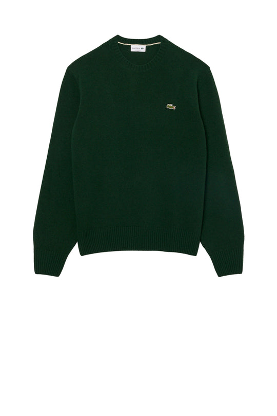 Lacoste Maglione a Girocollo in lana cardata