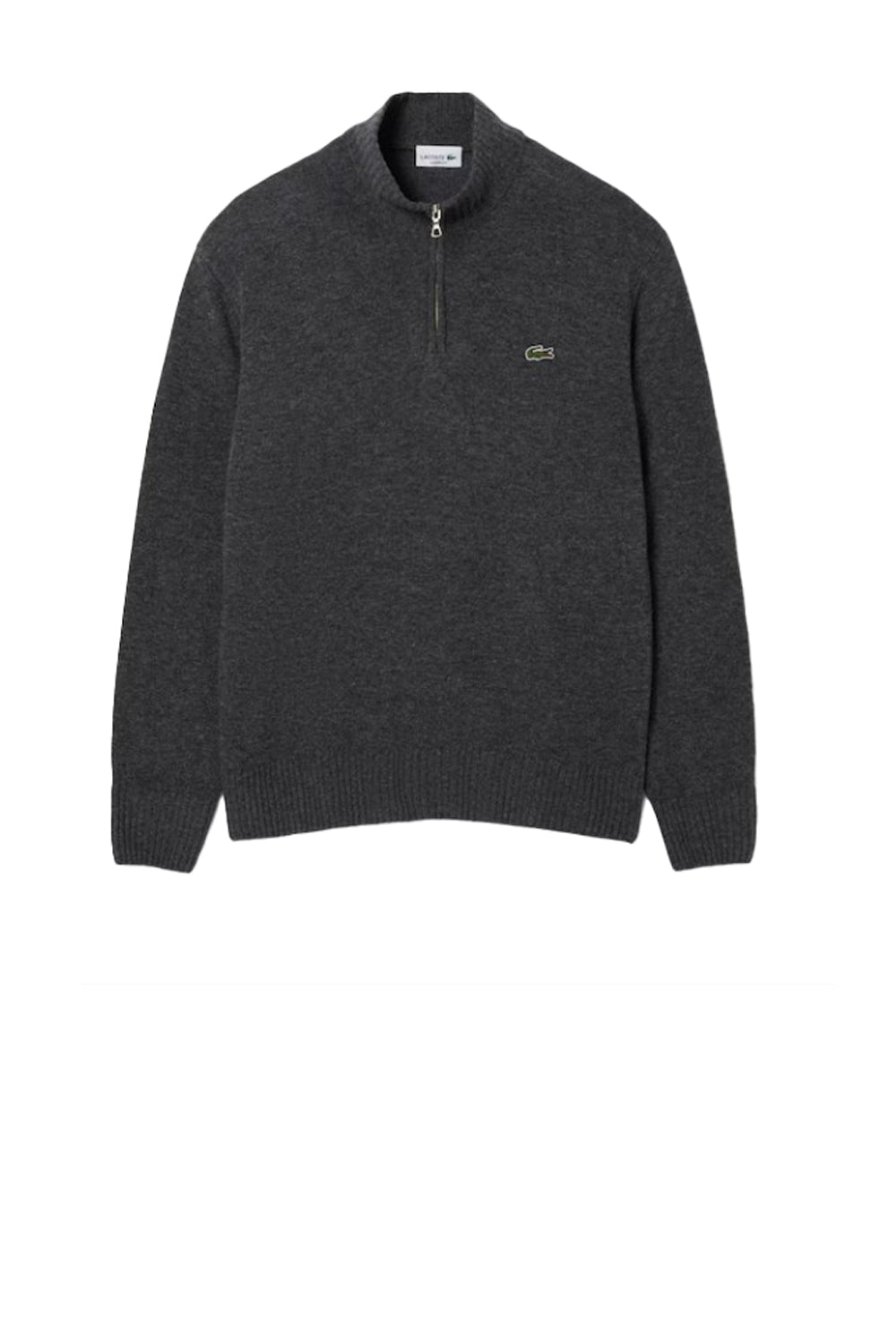  Lacoste Maglione A Collo Alto In Lana Cardata Con Zip 050 Uomo - 1