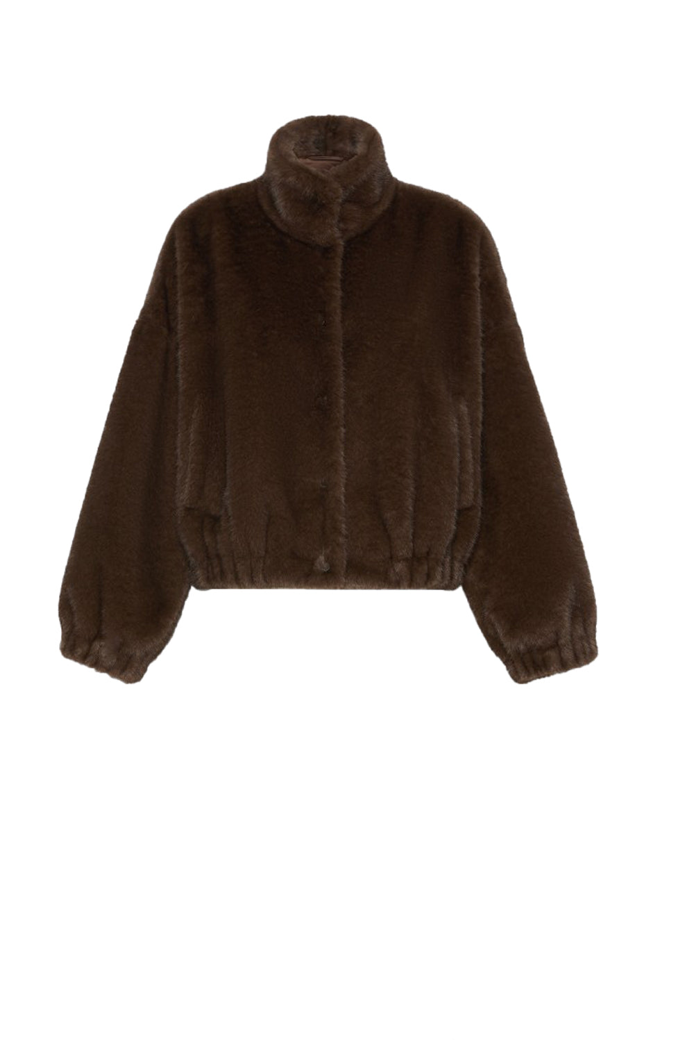  Max Mara Pelliccia Giacca Crop Wkdanemone 001 Marrone Woman - 1