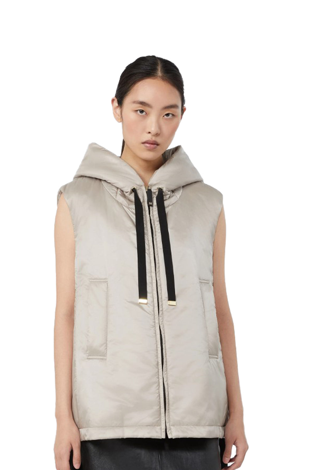  Max Mara Gilet Imbottito Greengo 090 Beige Woman - 2