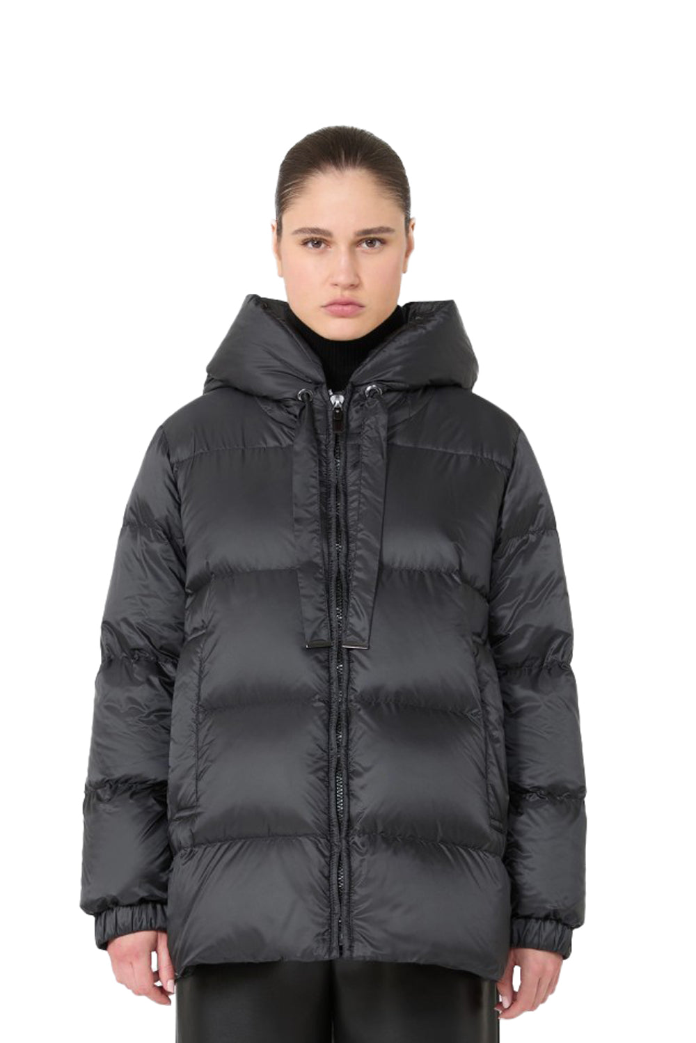  Max Mara Piumino Imbottito Ampio Seia 009 Nero Woman - 2