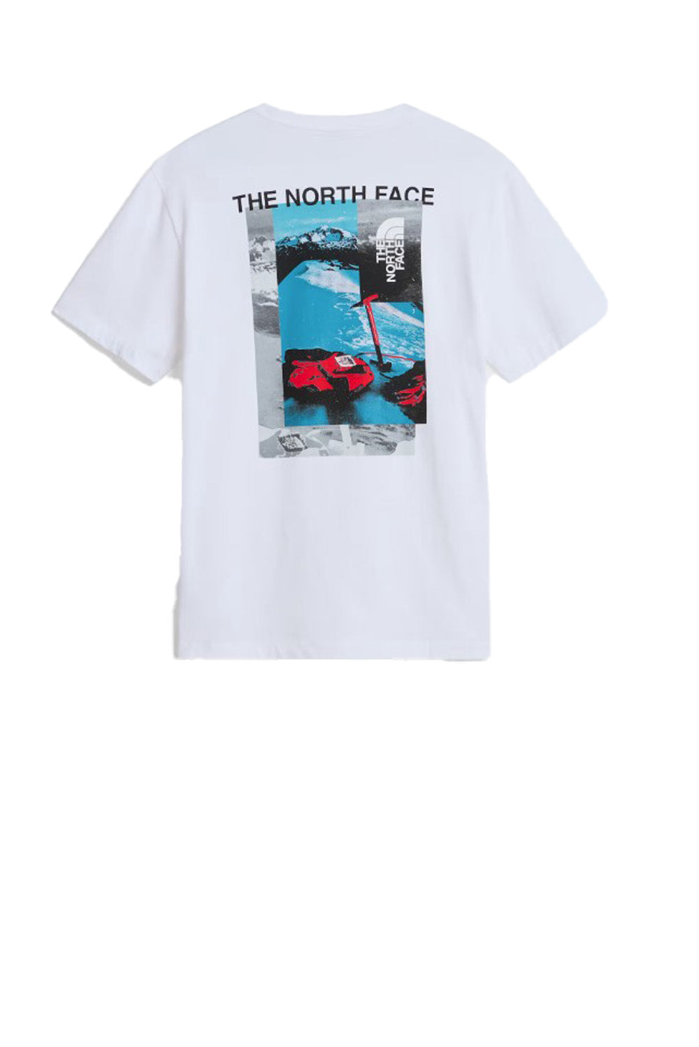  The North Face T-shirt Apex 75 Collage Relaxed Tnf White Uomo - 2