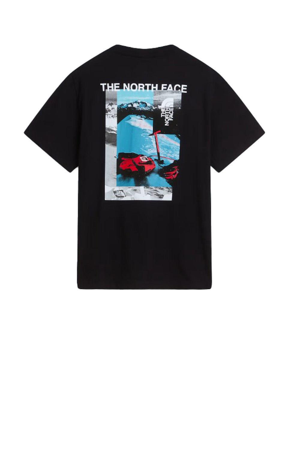  The North Face T-shirt Apex 75 Collage Relaxed Tnf Black Uomo - 2