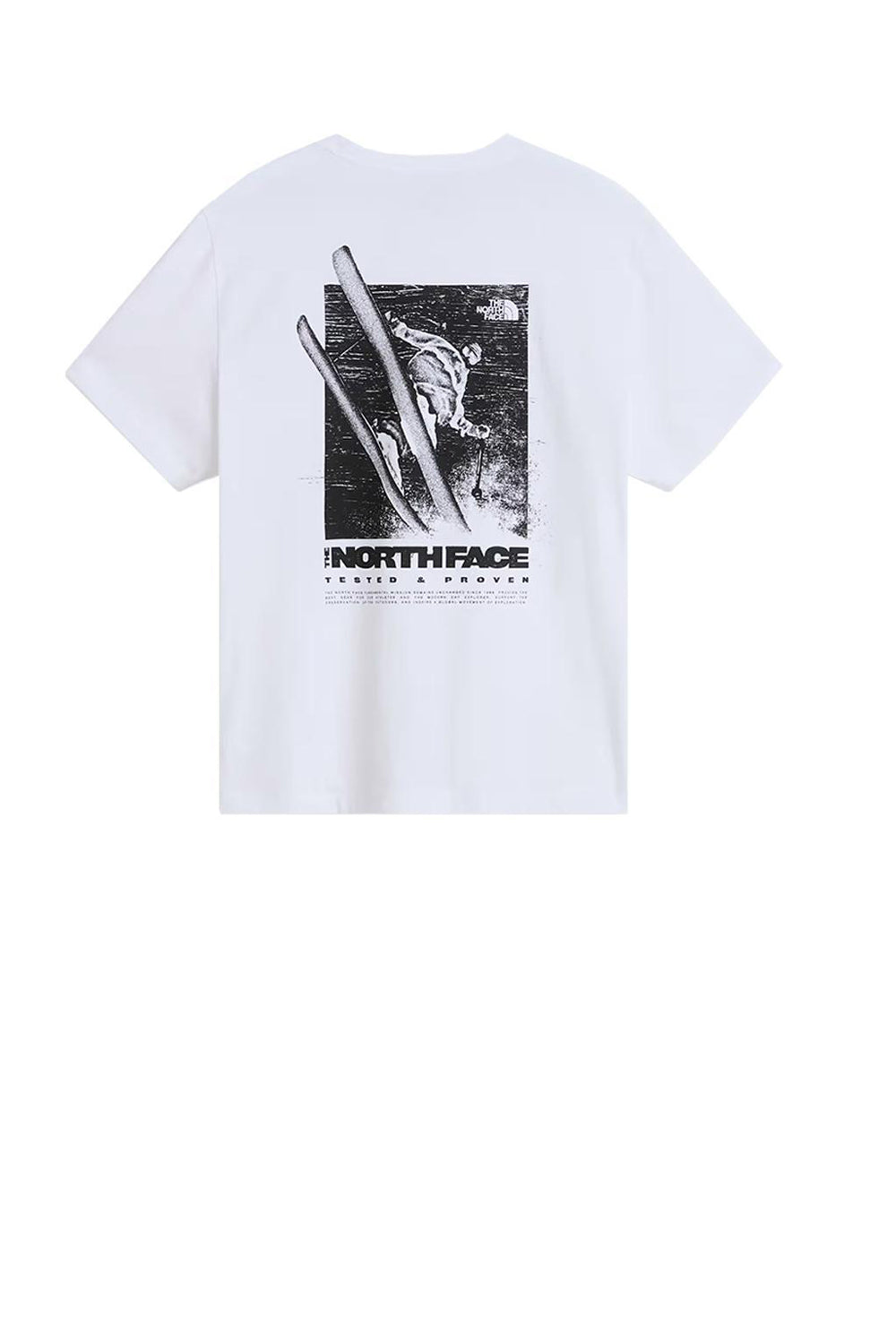  The North Face T-shirt Tested Tnf White Uomo - 2