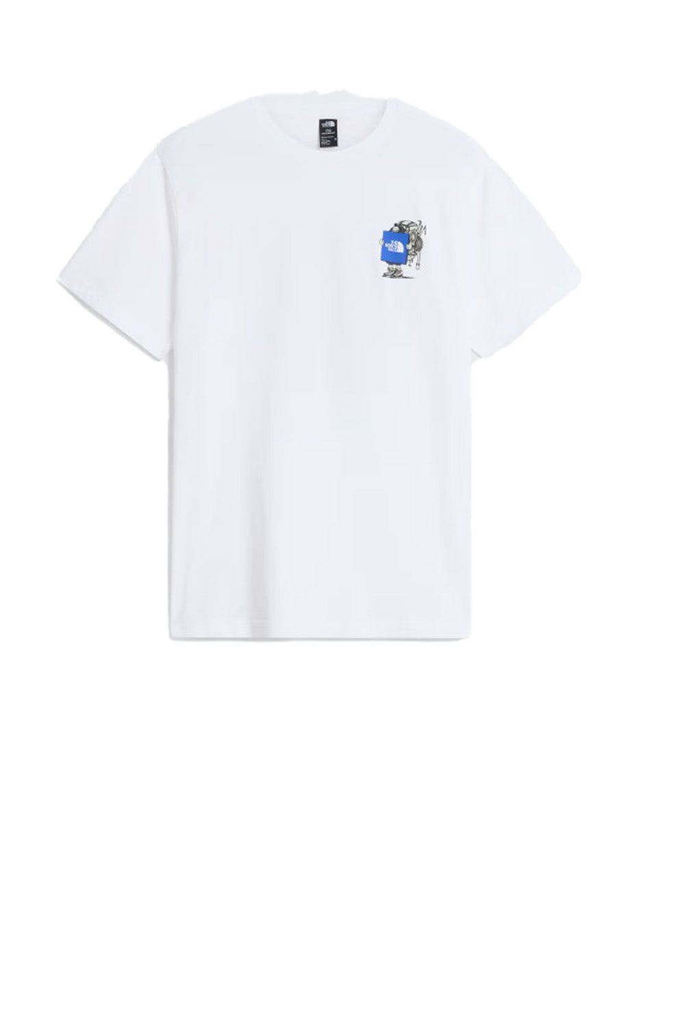  The North Face T-shirt Gear Up Get Out Graphic White Uomo - 1