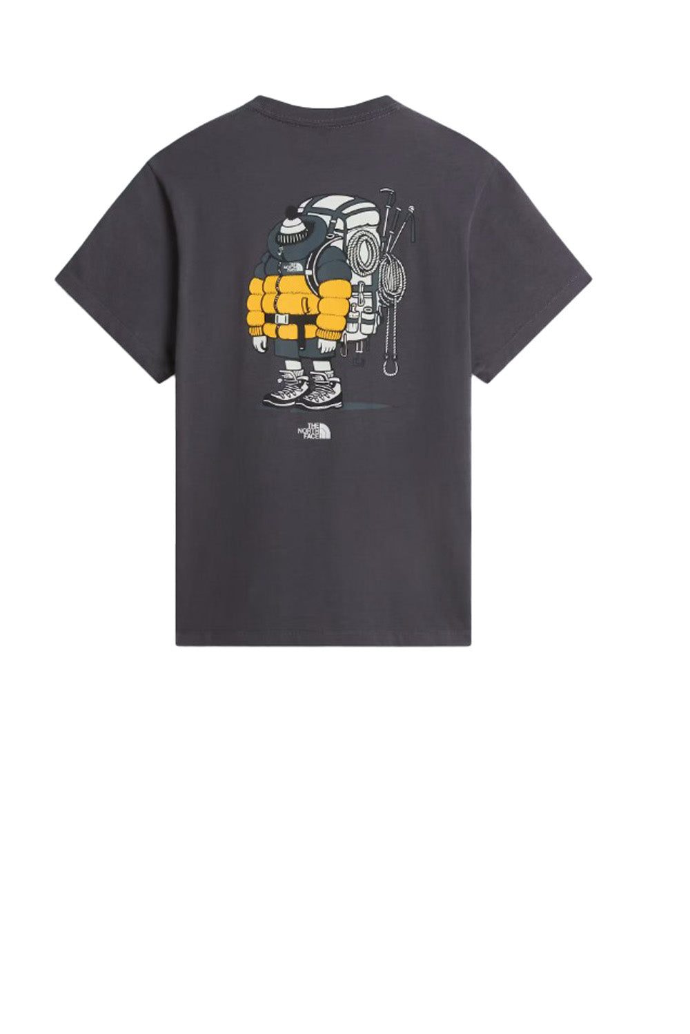  The North Face T-shirt Gear Up Get Out Graphic Grey Uomo - 2