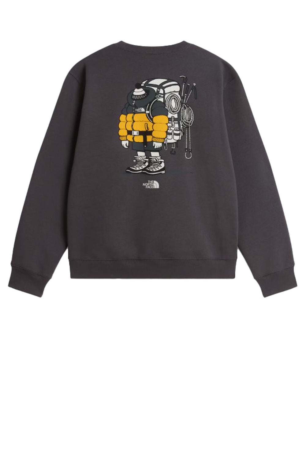  The North Face Felpa Gear Up Get Out Graphic Anthracite Grey Uomo - 2