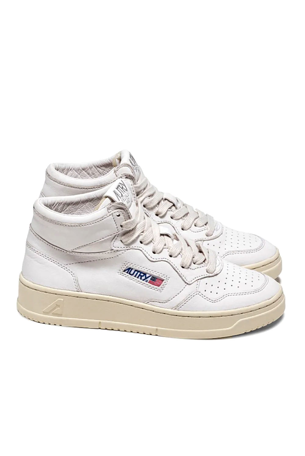  Autry Sneakers Medalist Mid Goat White Donna - 3