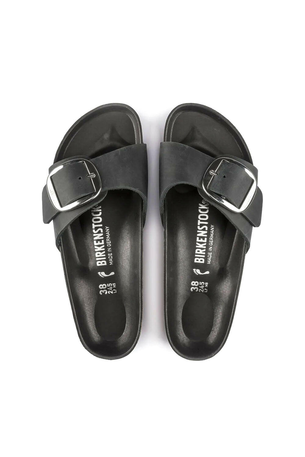  Birkenstock Madrid Big Buckle Black Woman - 4