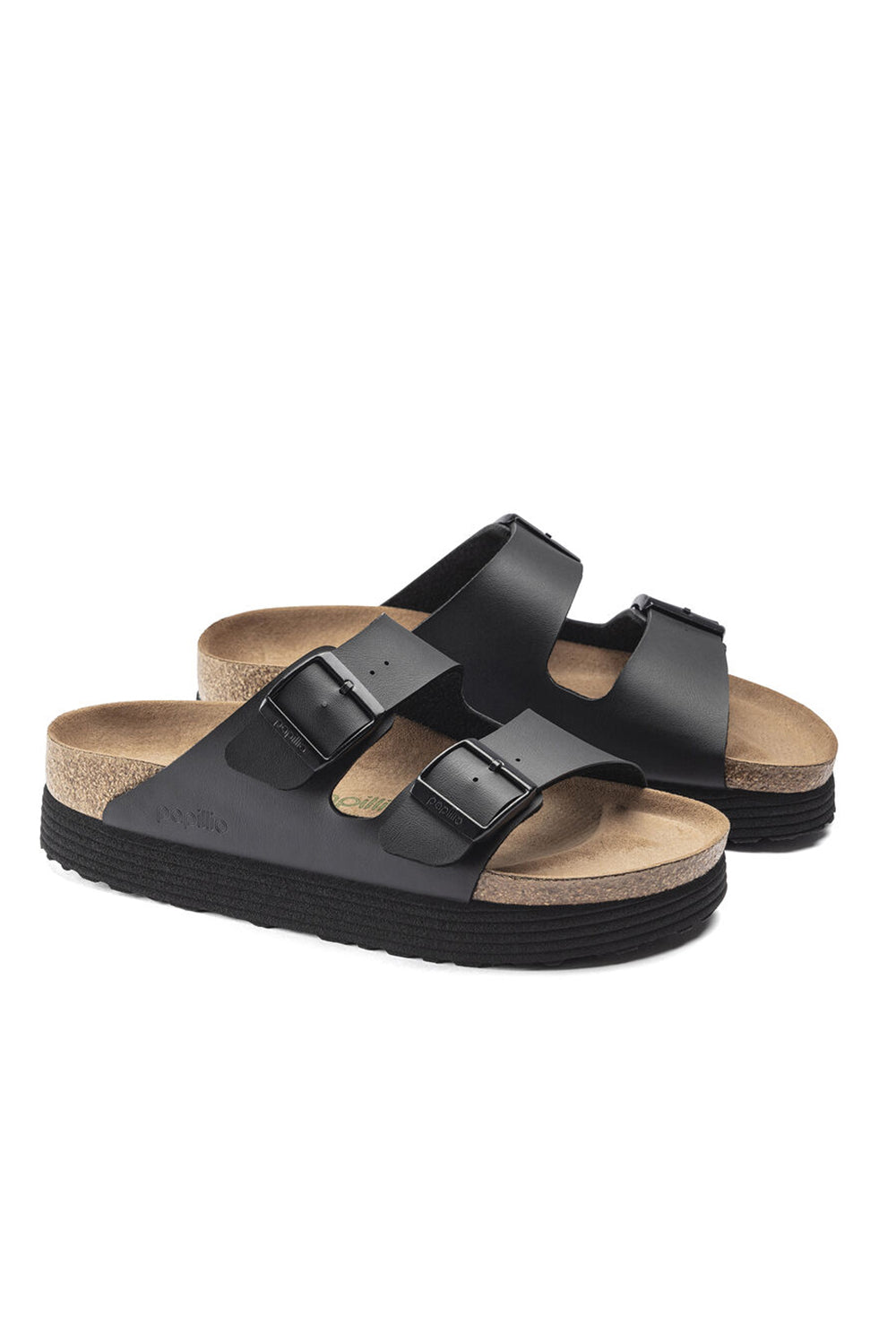  Birkenstock Arizona Platform Vegan Black Woman - 2