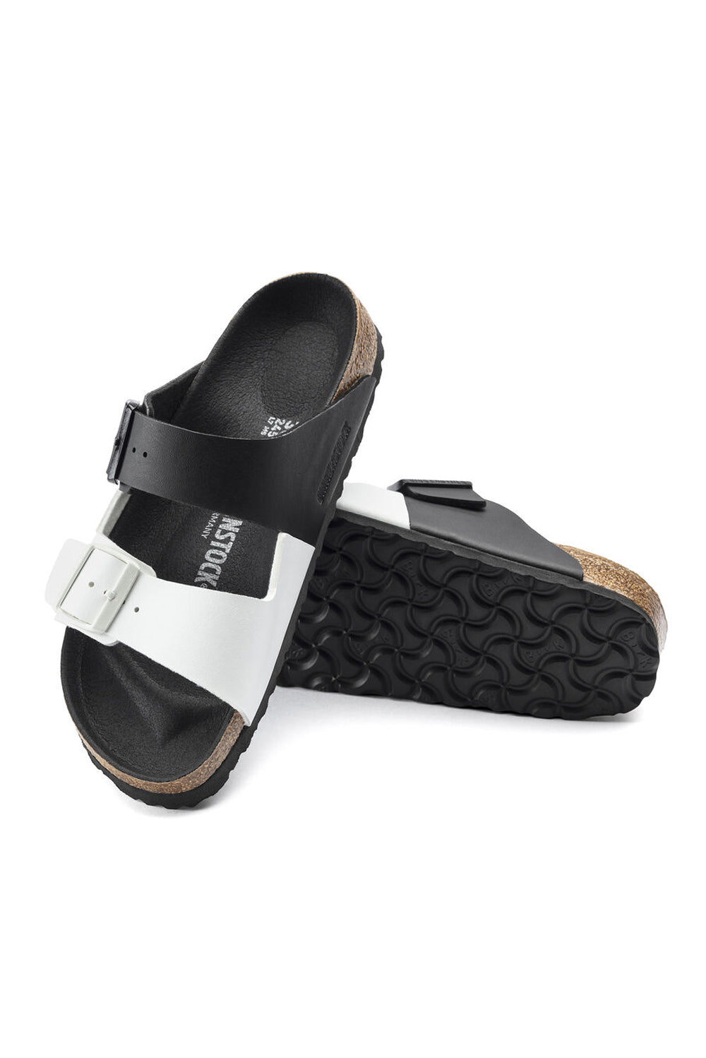  Birkenstock Arizona Split<br/> Black White Woman - 3