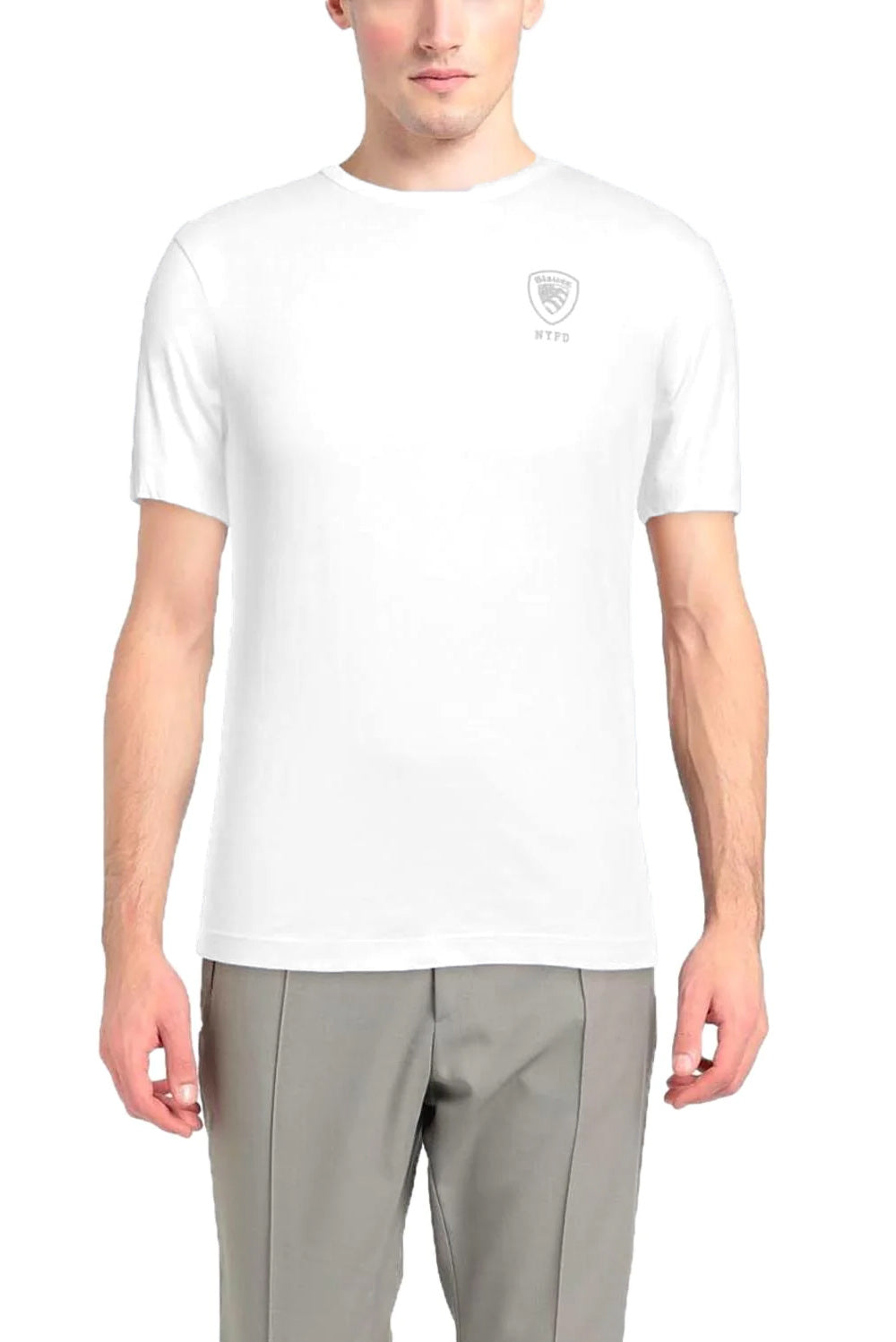  Blauer Logo T-shirt White Uomo - 2