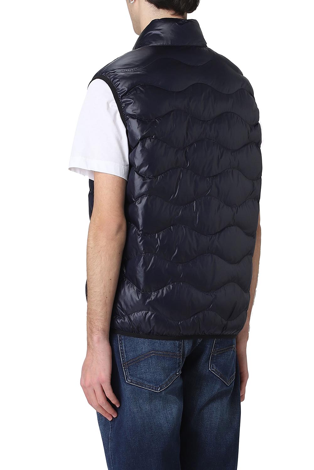  Blauer Men's Sleeveless Down Jacket Navy Uomo - 3