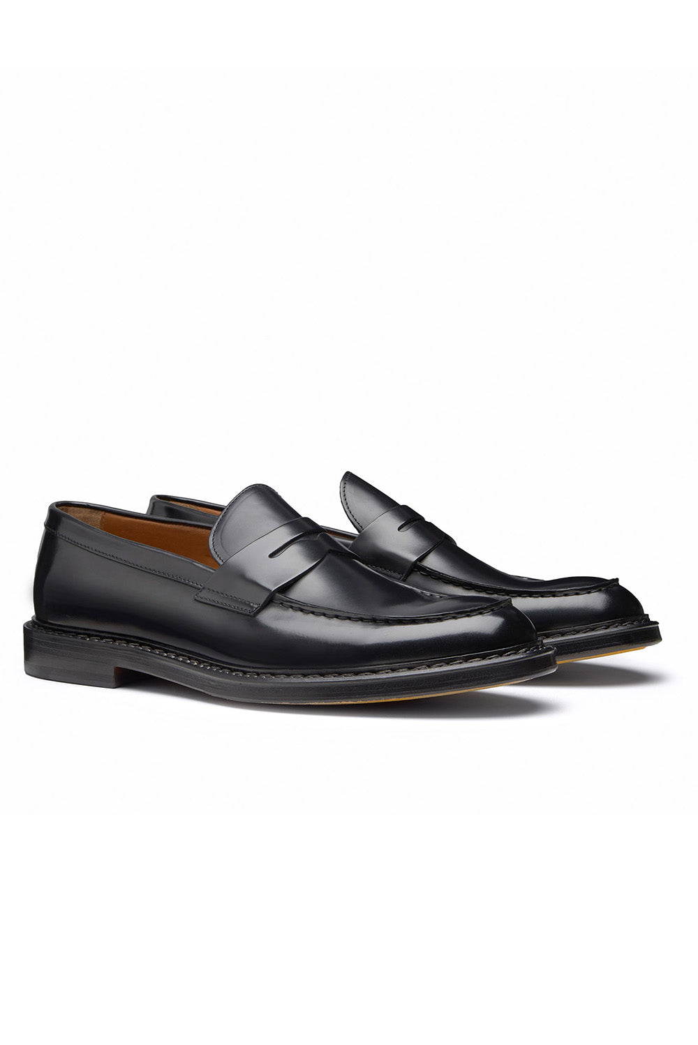  Doucal's Penny Loafers Nero Uomo - 2