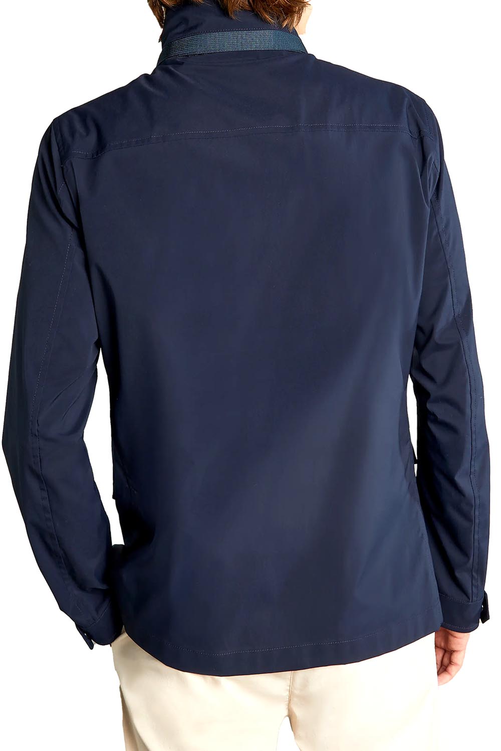  Fay Field Jacket Stretch Navy Uomo - 3