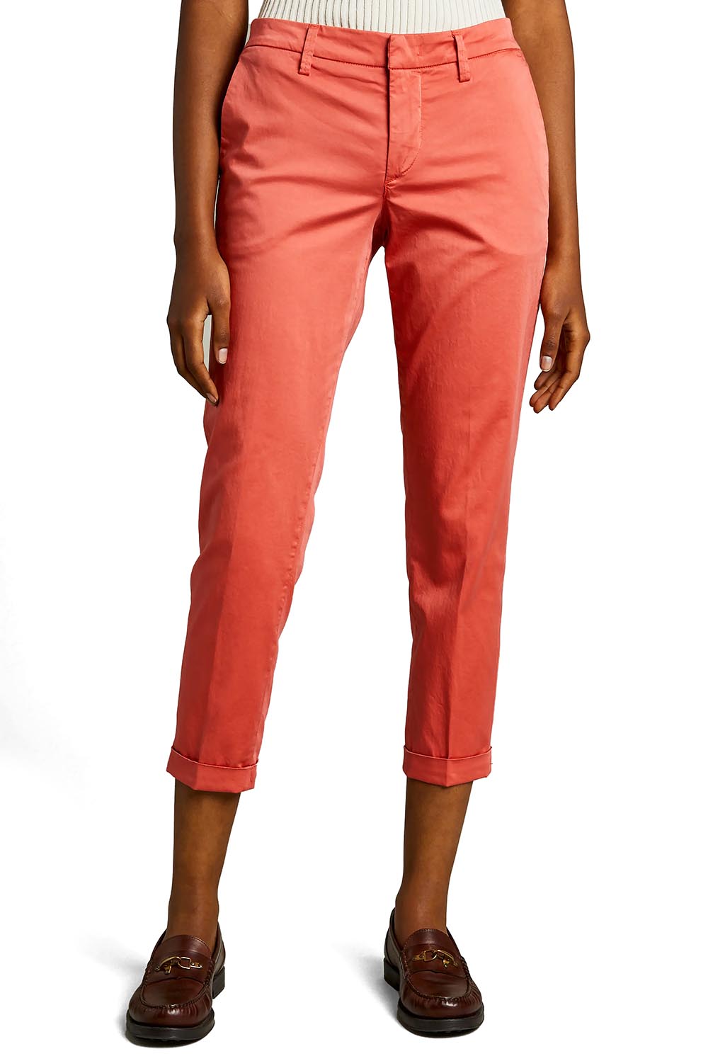  Fay Women's Chino Trousers Coral Woman - 2