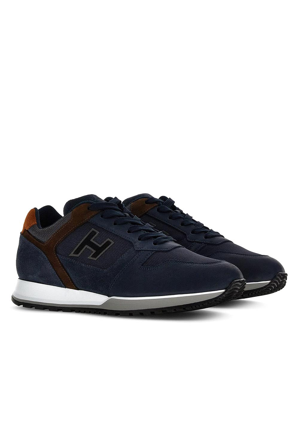  Hogan H321 Sneakers Navy Uomo - 2