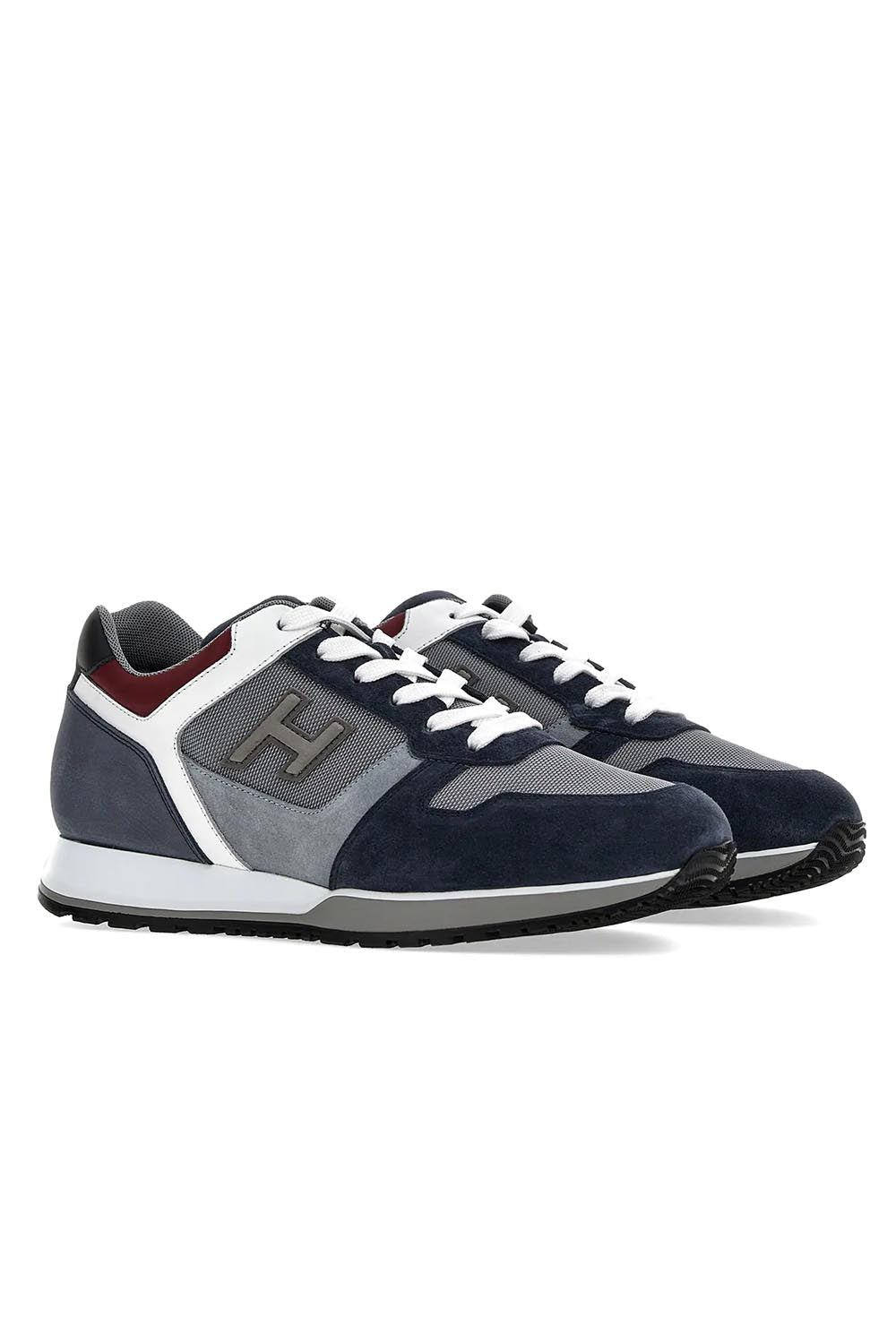  Hogan H321 Sneakers Blu Uomo - 2