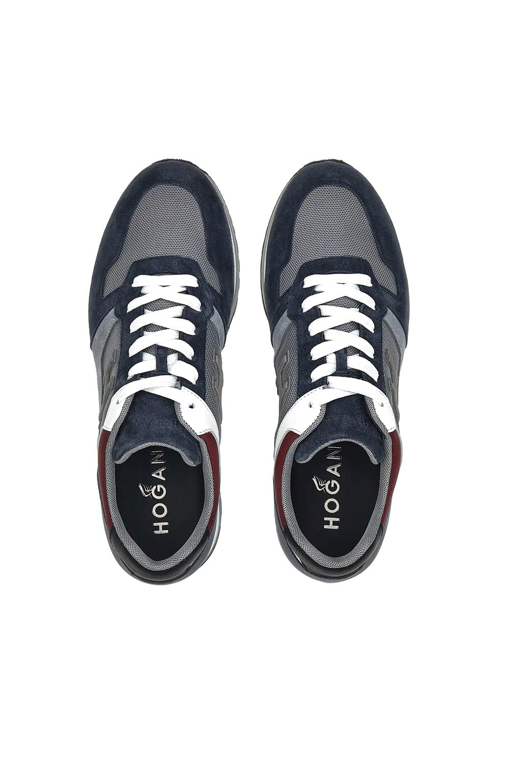  Hogan H321 Sneakers Blu Uomo - 4