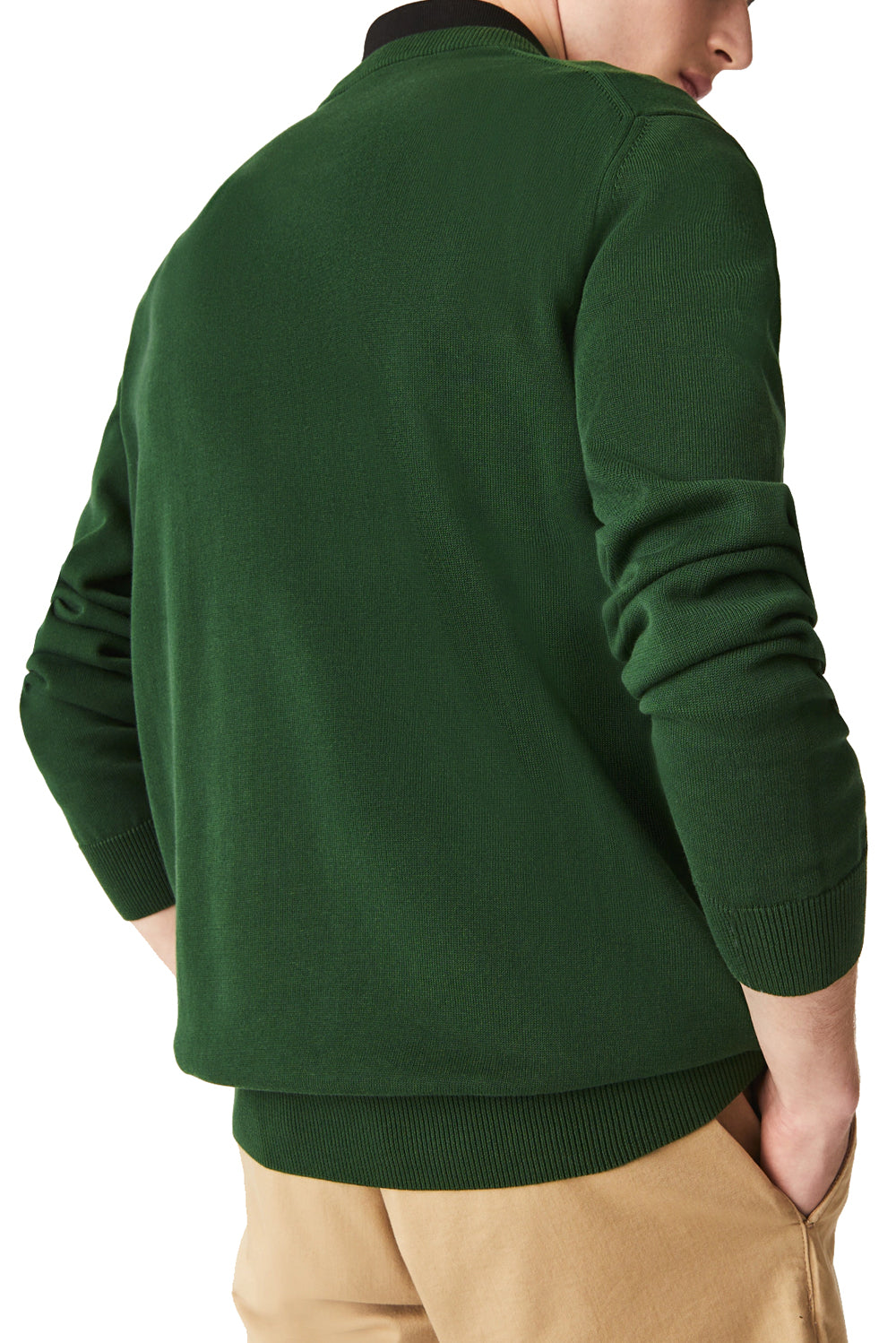  Lacoste Pullovers Verde Uomo - 3