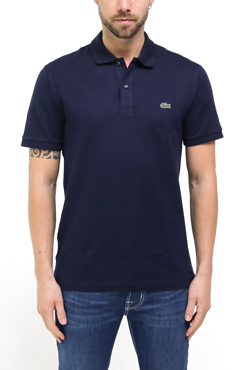  Lacoste Polo Pique' Navy Uomo - 2