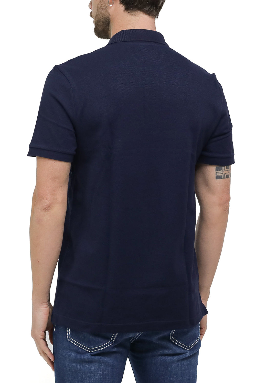  Lacoste Polo Pique' Navy Uomo - 3