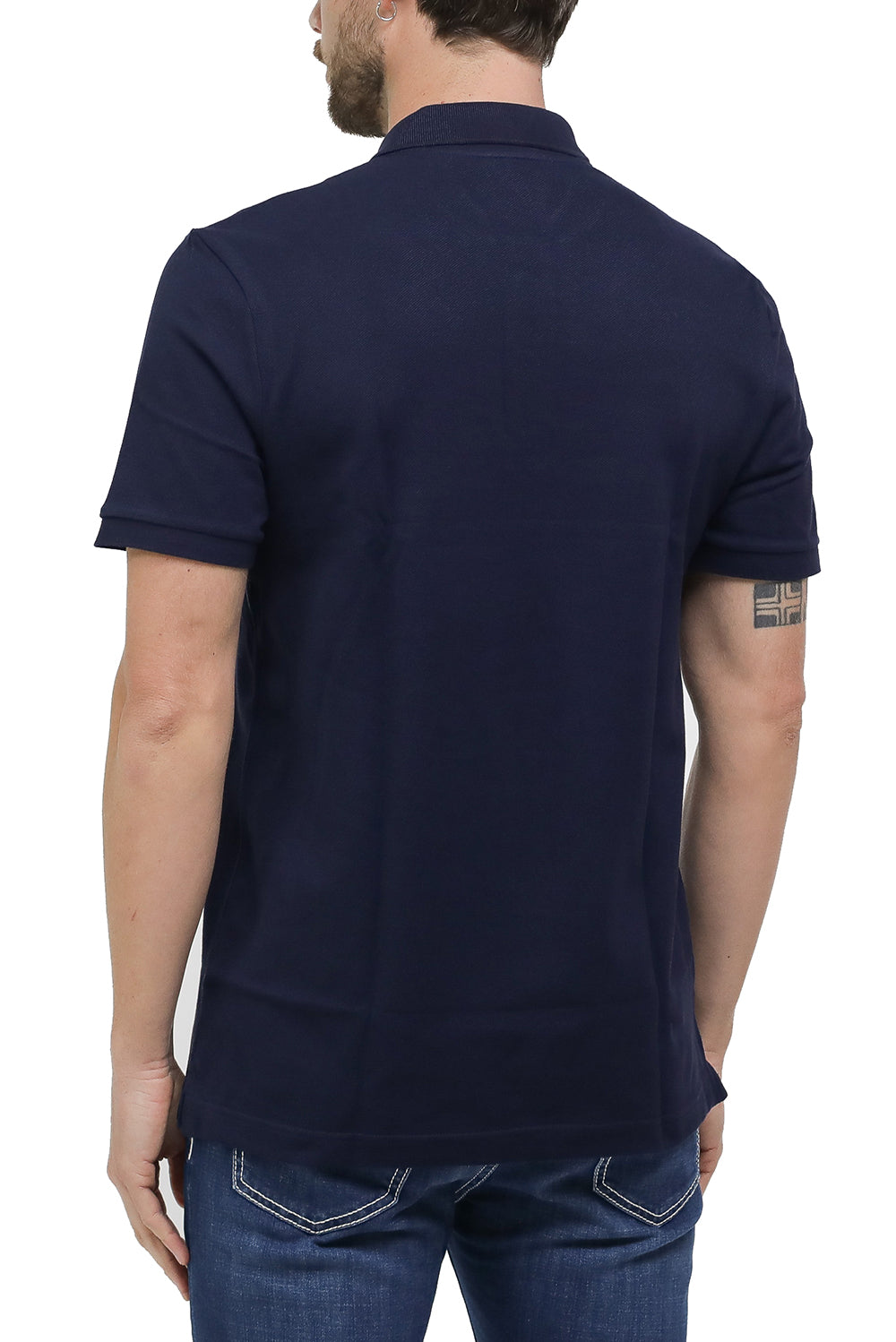  Lacoste Polo Pique' Navy Uomo - 3