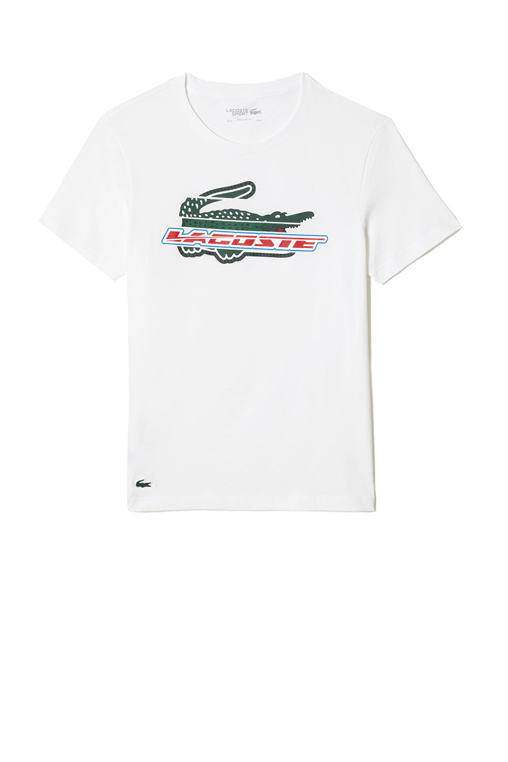  Lacoste Sport Logo T-shirt White Uomo - 1