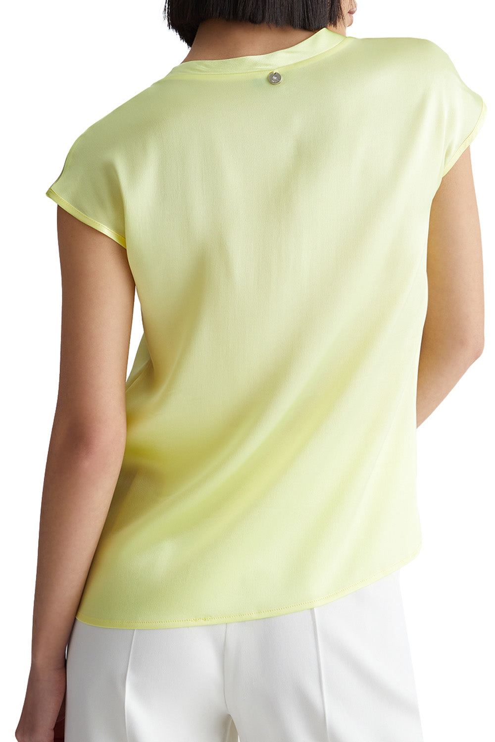  Liu Jo Silk Blend Blouse Limone Woman - 3