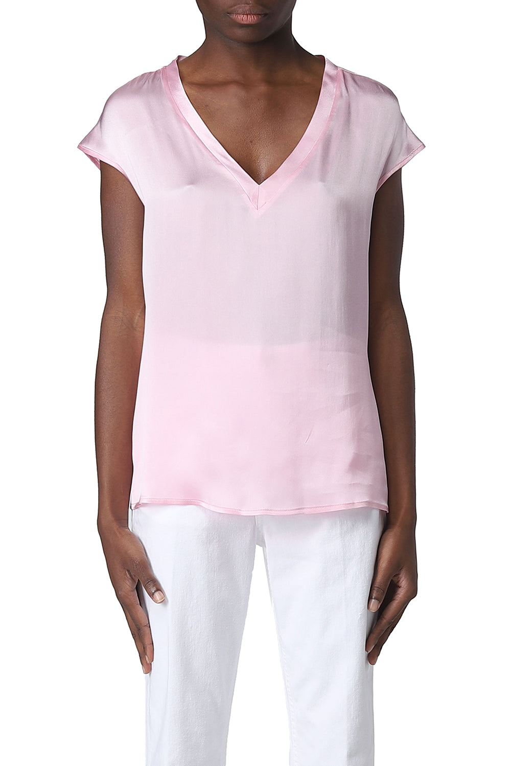  Liu Jo Blusa In Misto Seta Pink Woman - 2