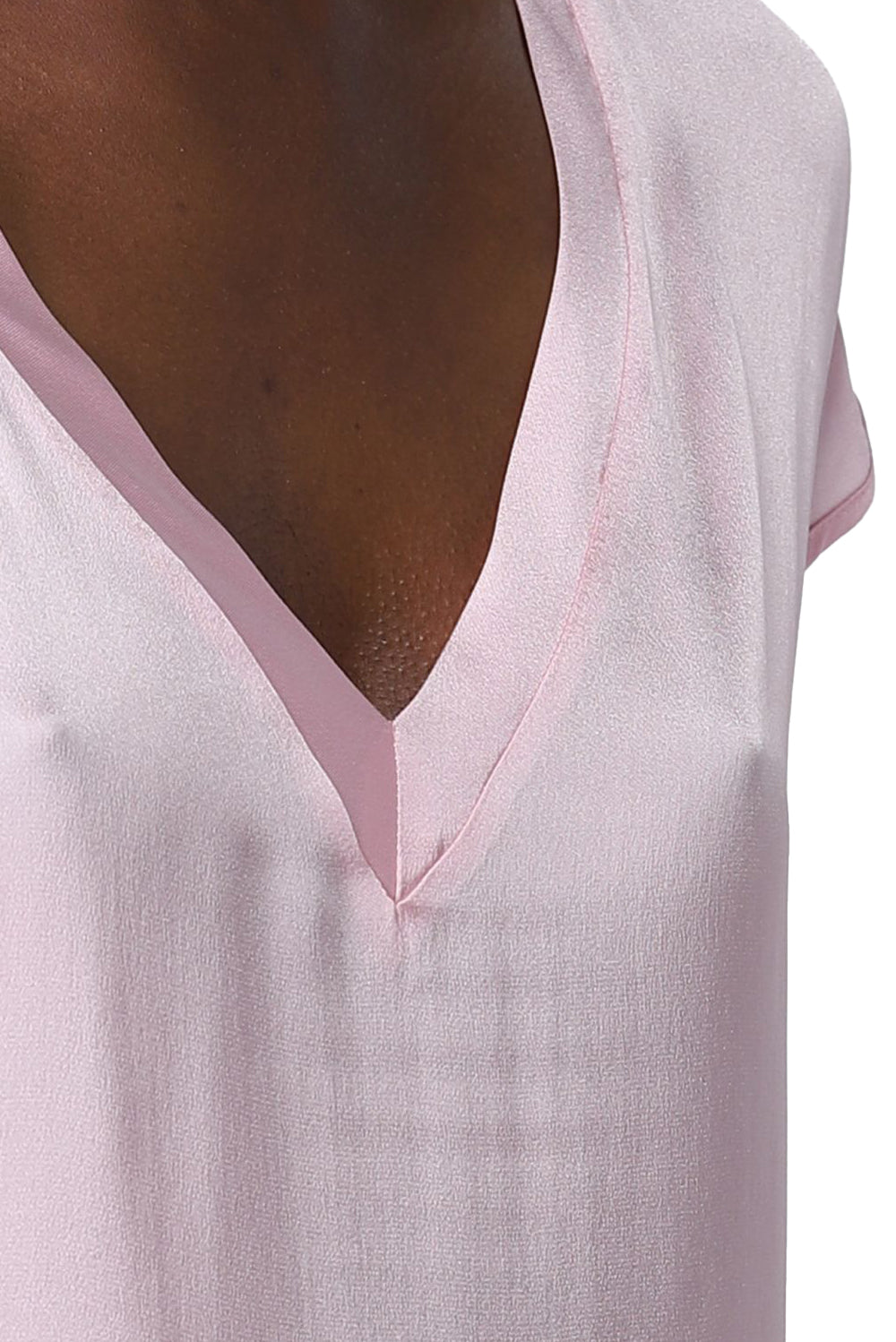  Liu Jo Blusa In Misto Seta Pink Woman - 4