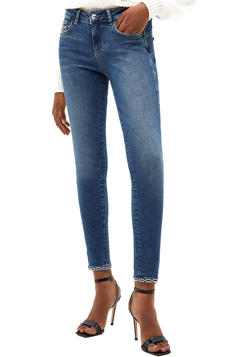  Liu Jo Bottom Up Skinny Jeans Denim Woman - 2