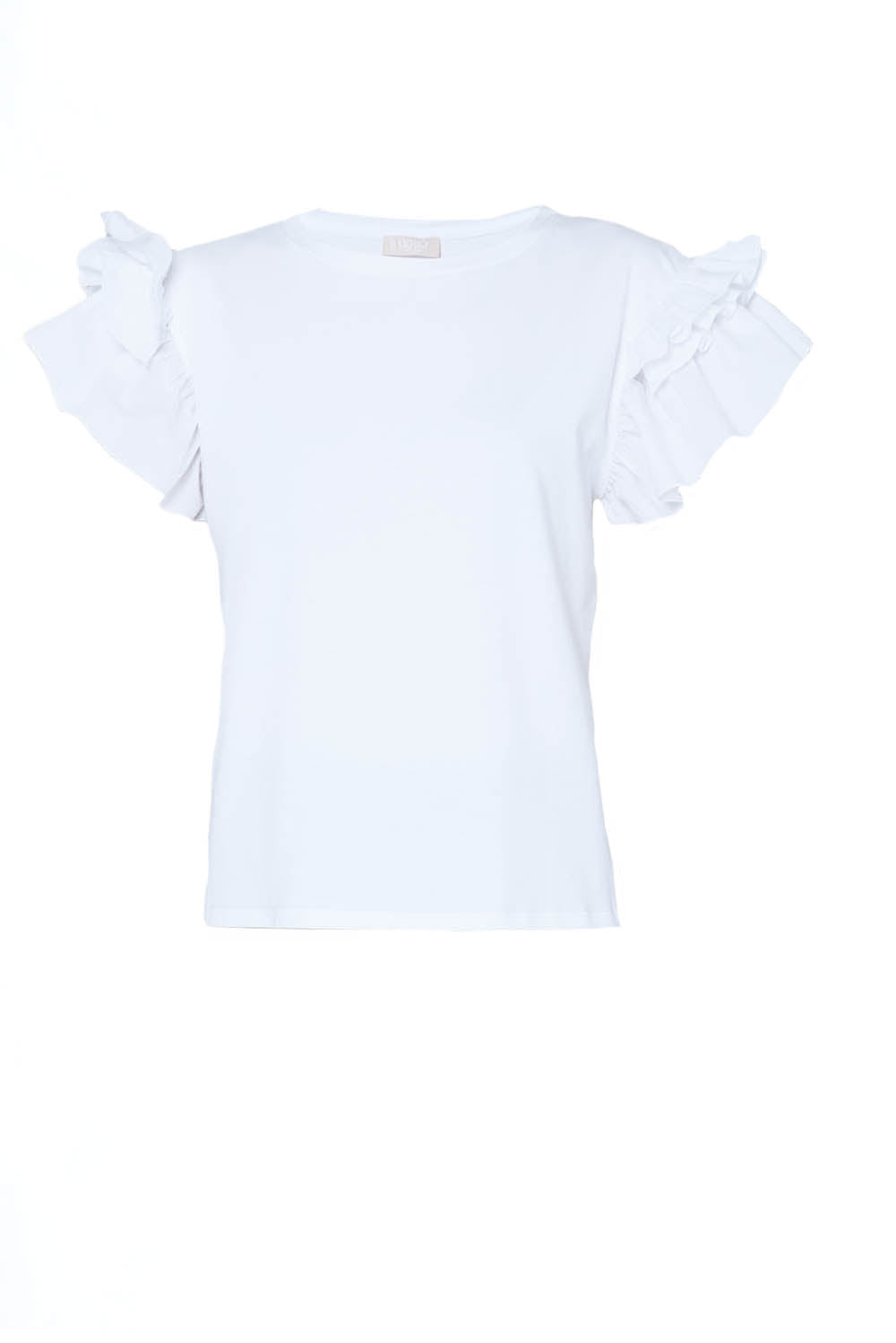  Liu Jo T-shirt Con Rouches Bianco Woman - 1