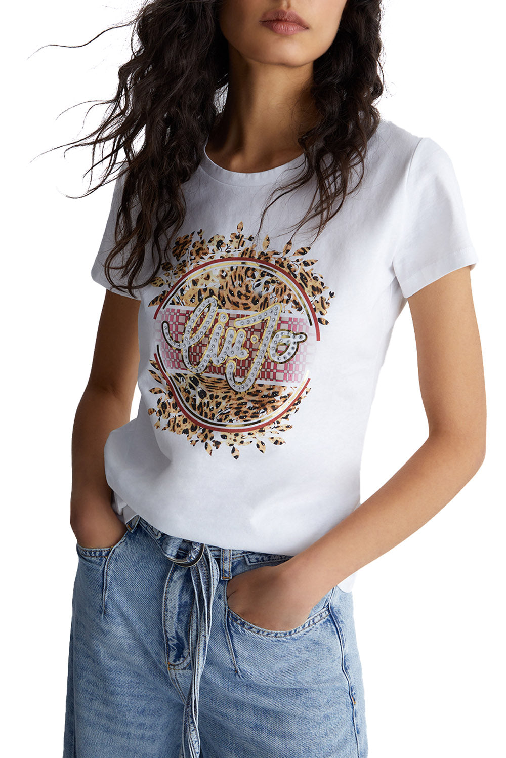  Liu Jo T-shirt With Logo Bianco Woman - 2