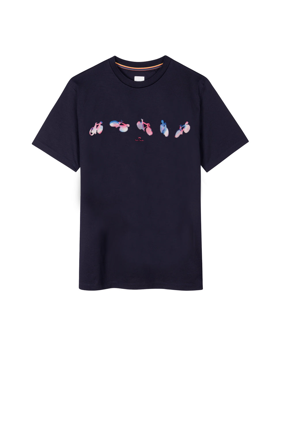  Paul Smith T-shirt With Graphic Print Navy Uomo - 1