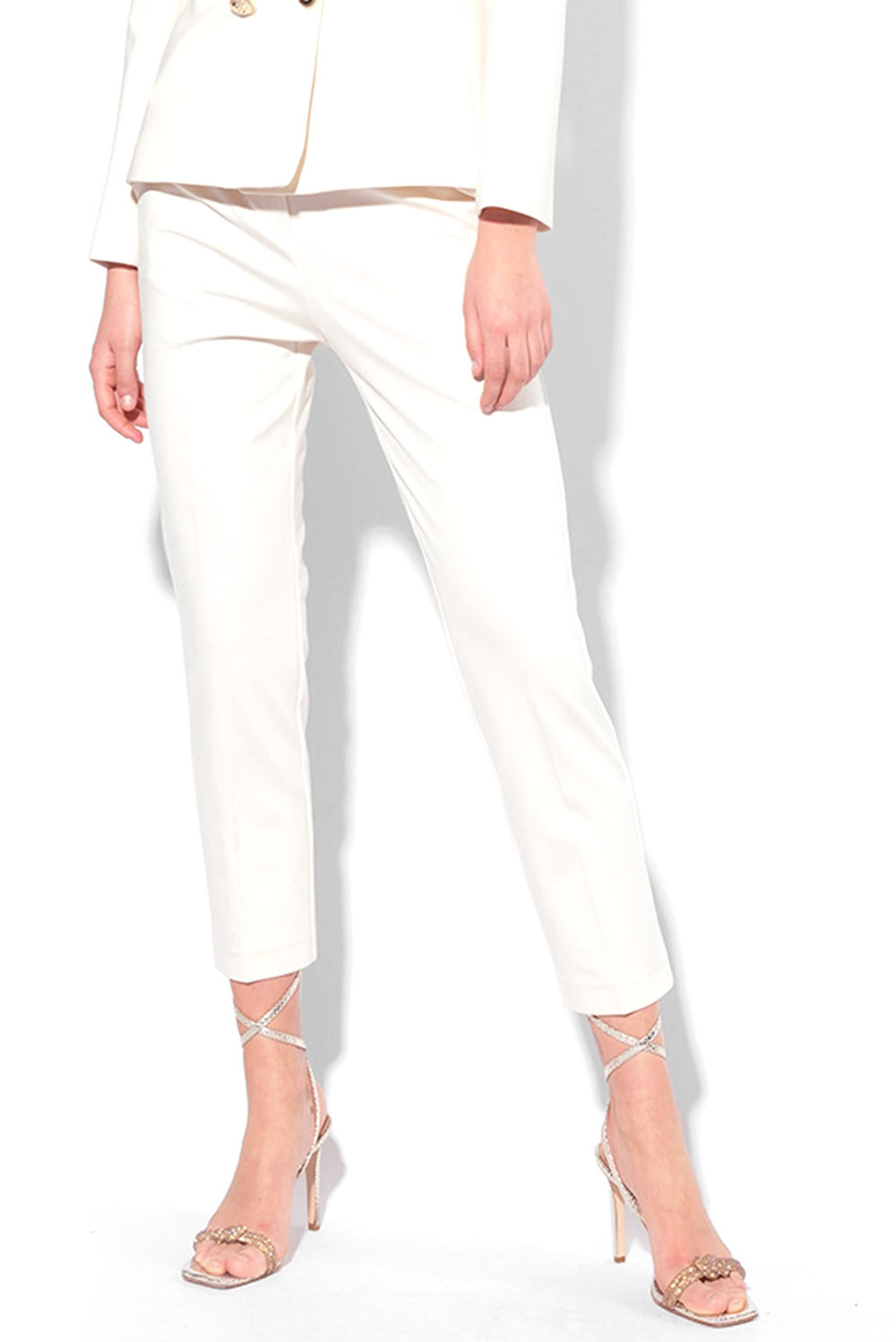  Pinko Nice Cigarette Pants White Woman - 2