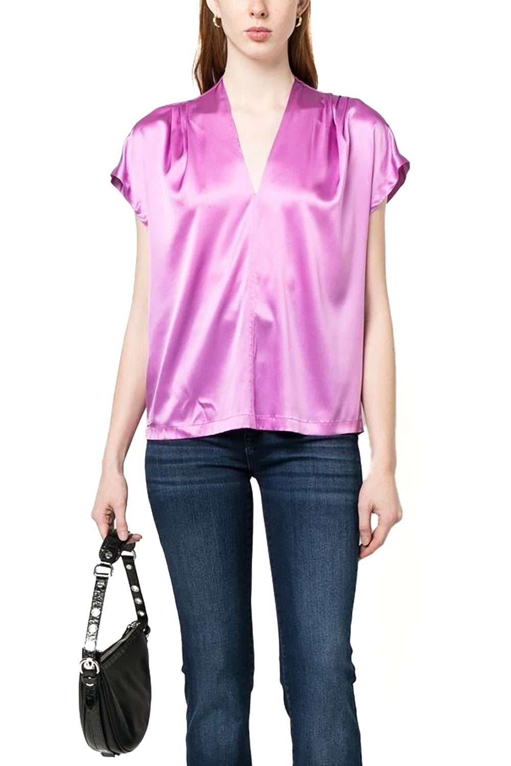  Pinko Satin Stretch Blouse Woman - 2