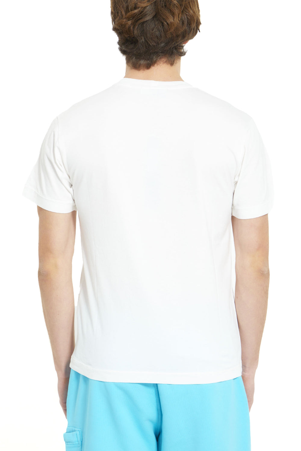  Stone Island Logo T-shirt White Uomo - 3