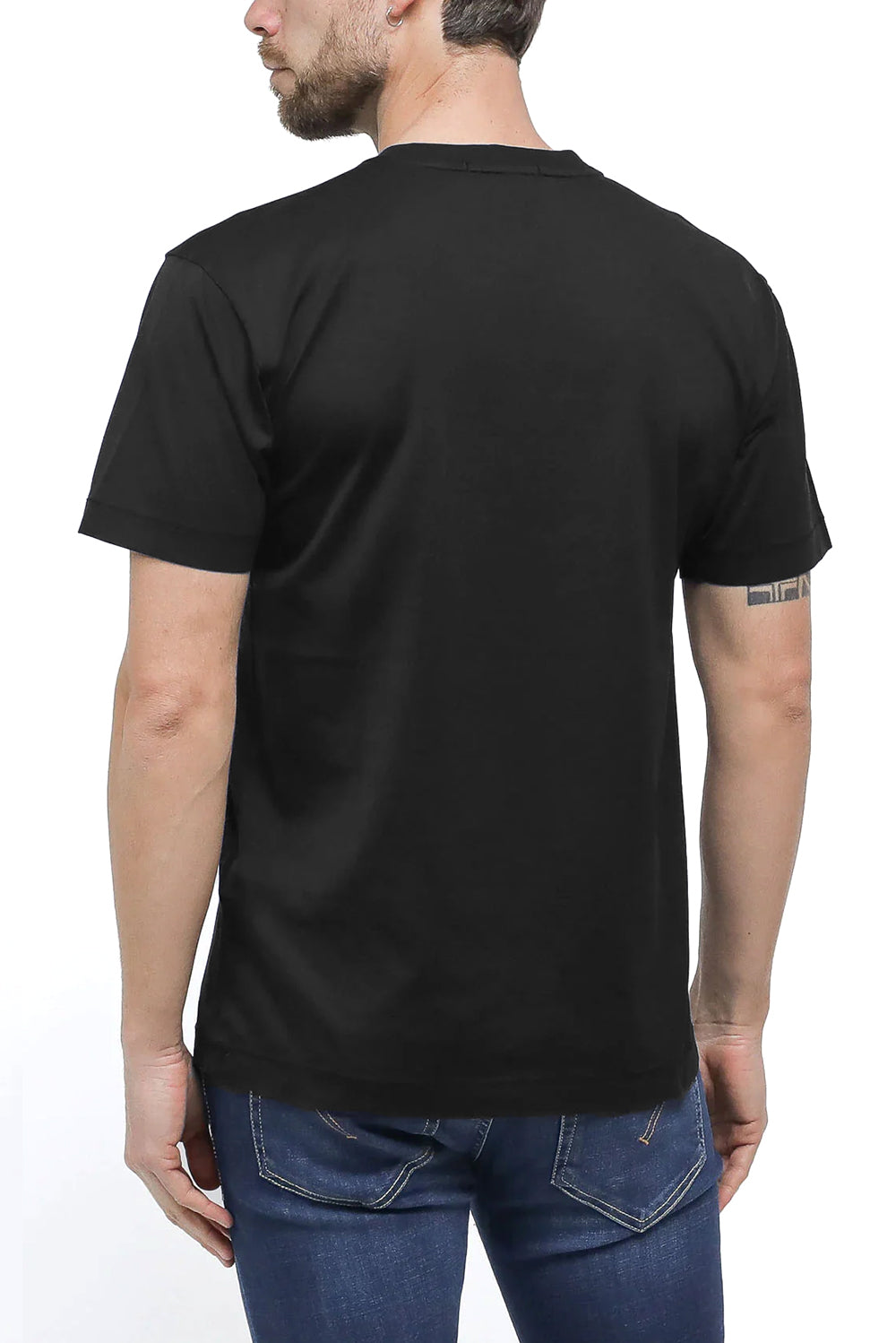  Stone Island Logo T-shirt Black Uomo - 3