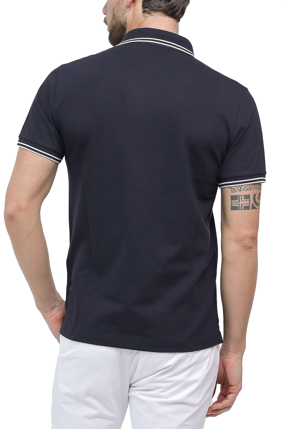  Stone Island Polo Pique' Navy Uomo - 3