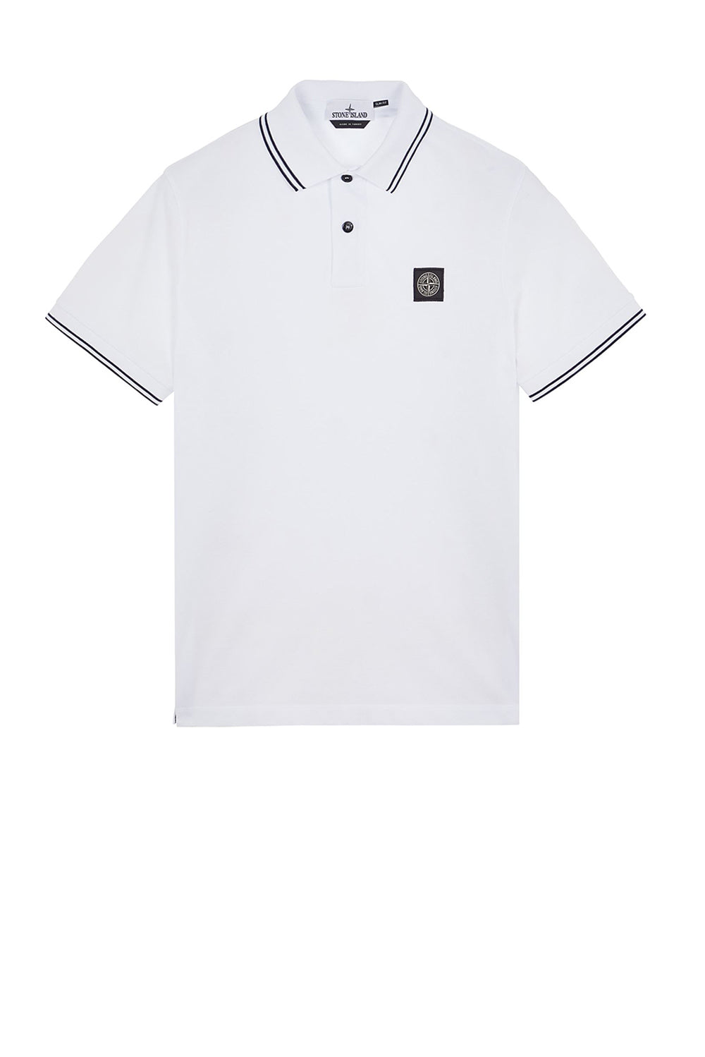  Stone Island Polo Pique' White Uomo - 1