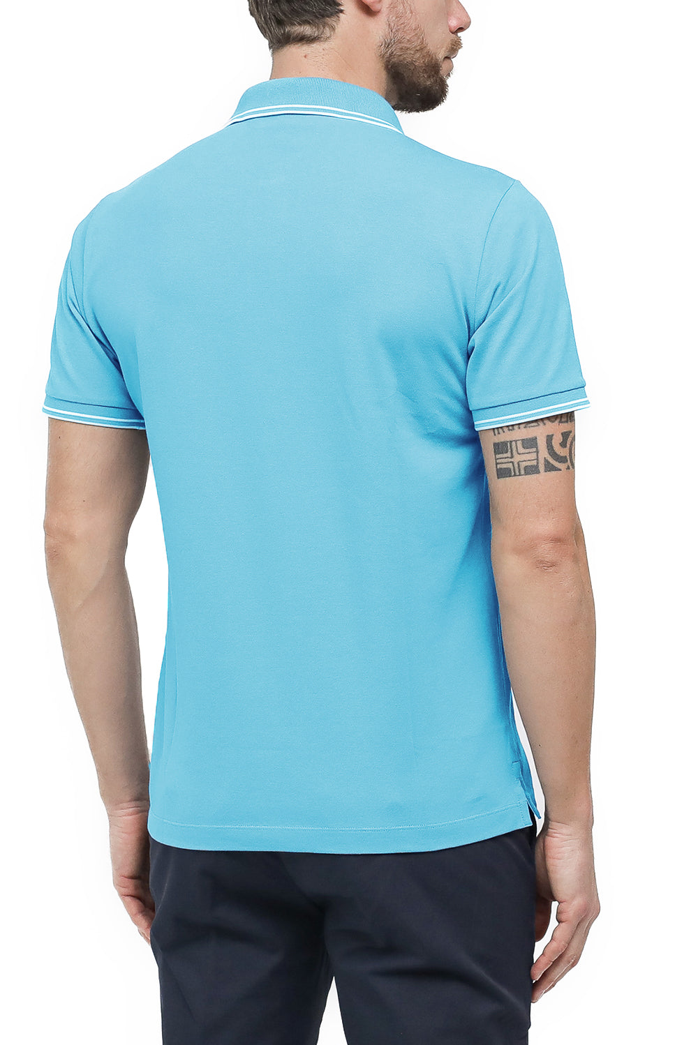  Stone Island Polo Pique' Skyblue Uomo - 3