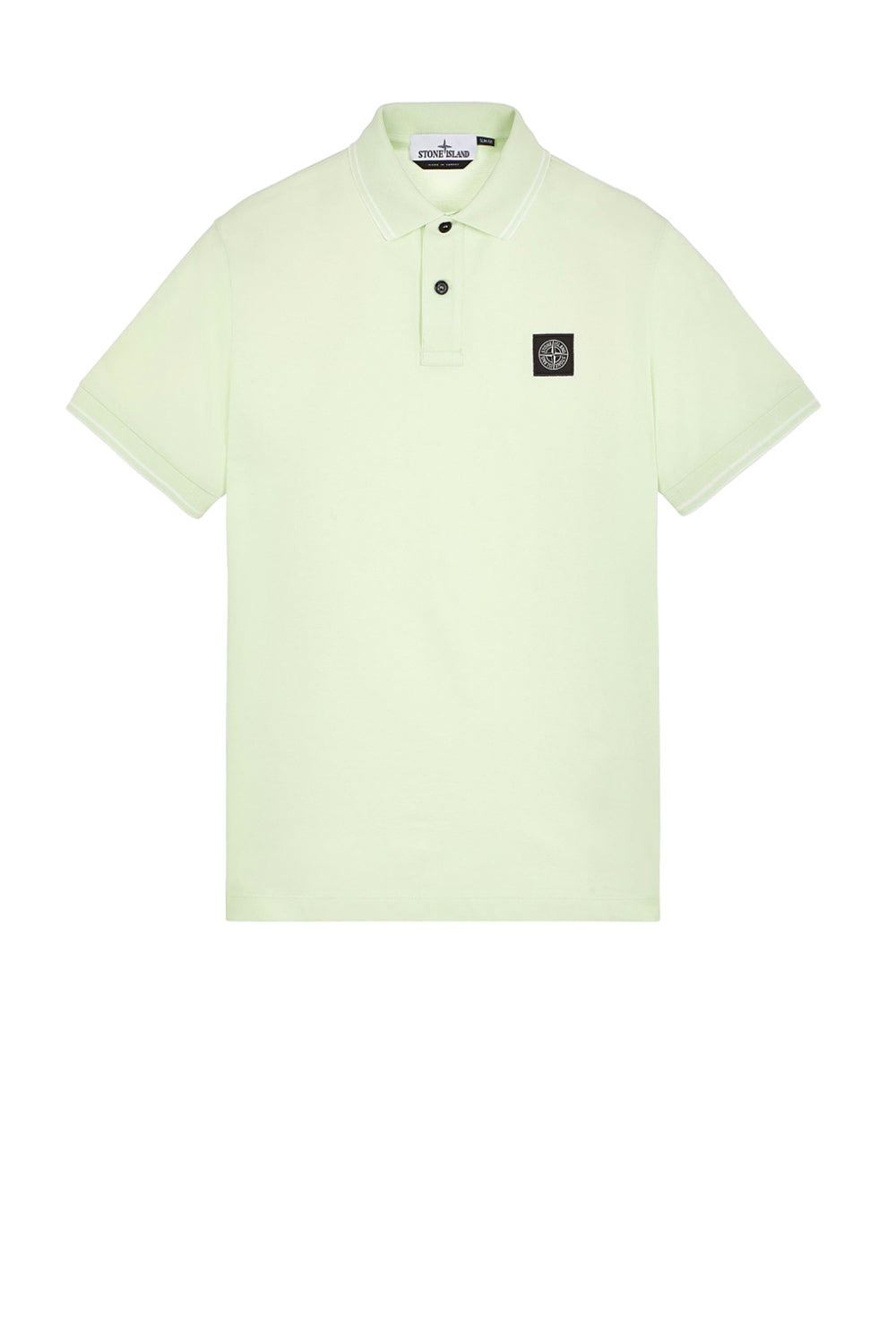  Stone Island Polo Pique' Limone Uomo - 1